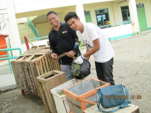 Right - Enriano; Left is Erwin Rojo the Project coordinator.